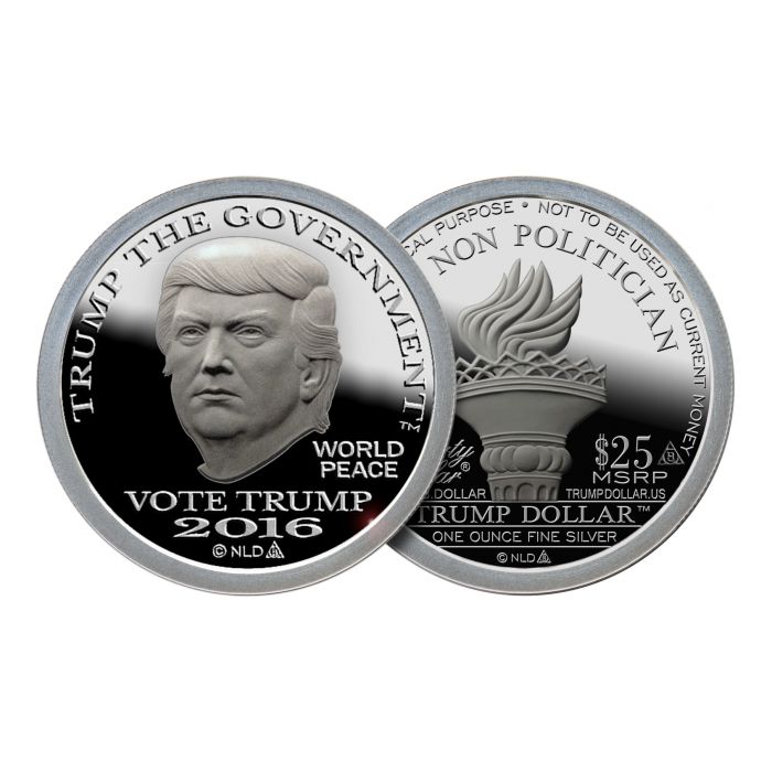 Trump Dollar First Day of Issue Silver Trump Dollar (10 Day Ship