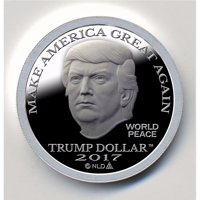 トランプ大統領　アメリカンイーグル　カラー銀貨　MAGA トランプ大統領アメリカンイーグルカラー銀貨MAGA